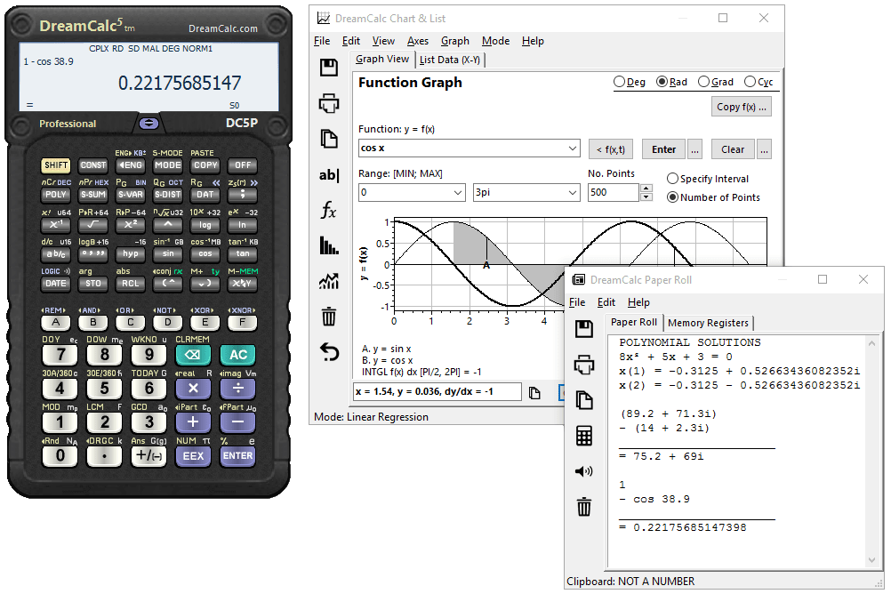 DreamCalc Screenshot 1